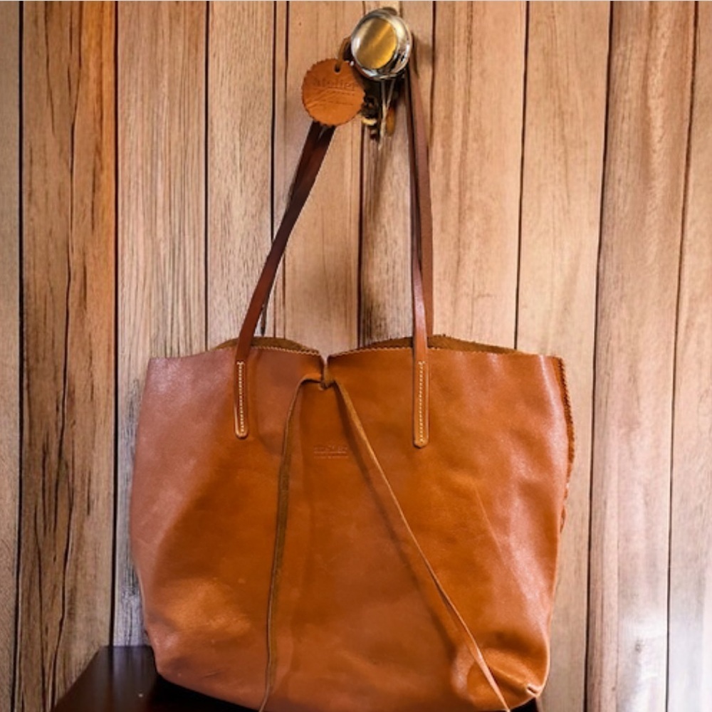 Jack Gomme Atelier GenuineLeather Calm ToteBag Purse -Khaki Made In France RAREā - Picture 4 of 16